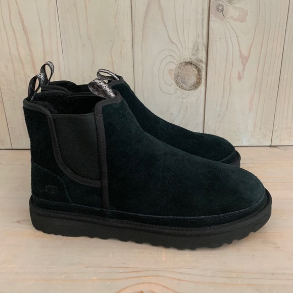 ugg neumel Chelsea black sude chukka boots new - Picture 6 of 9